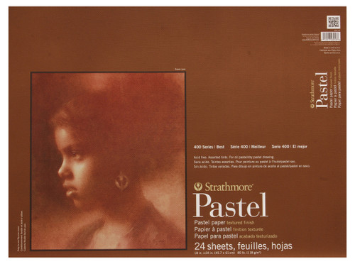 341657, Strathmore Pastel Paper 400 Series Pad, 18"x24" 24 sheets