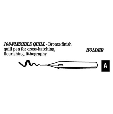 528018, Hunt Artist's Pen Points, 108 - Flex Quill, dozen
