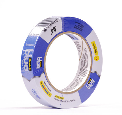 572221, 3M Blue Painters' Tape, 1" x 60yd.
