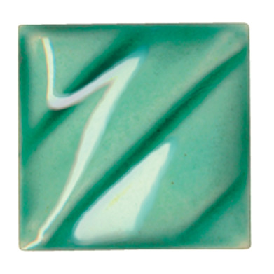 611215, Amaco Gloss Glaze , Lead Free, Cone 06-05, Pint, LG-46 CL, Leaf Green
