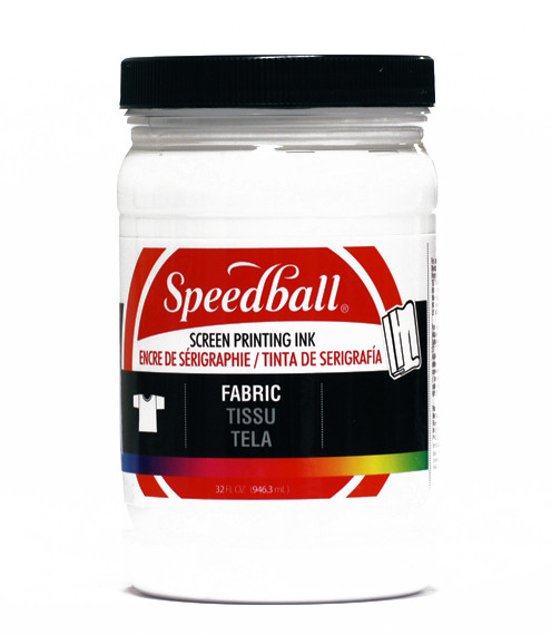 629103, Speedball  Waterbased Textile Screen Printing Ink, White, 32oz.