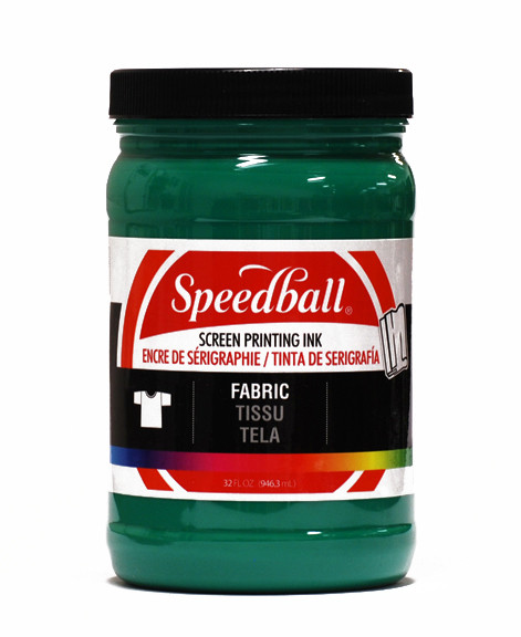 629104, Speedball  Waterbased Textile Screen Printing Ink, Green, 32oz.