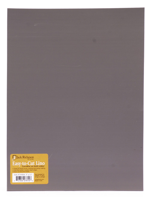 624013, Richeson "Easy to Cut" Linoleum,Unmounted Blocks, 9"x12"