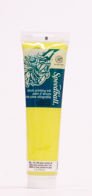 623605, Speeball Water Soluble Printing Ink, Yellow, 147cc Tube