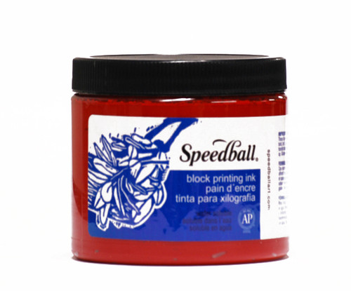 623701, Speeball Water Soluble Printing Ink, Red, 1lb. Can
