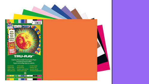342199, Tru-ray Construction Paper, Violet, 18"x24" 50 sheets