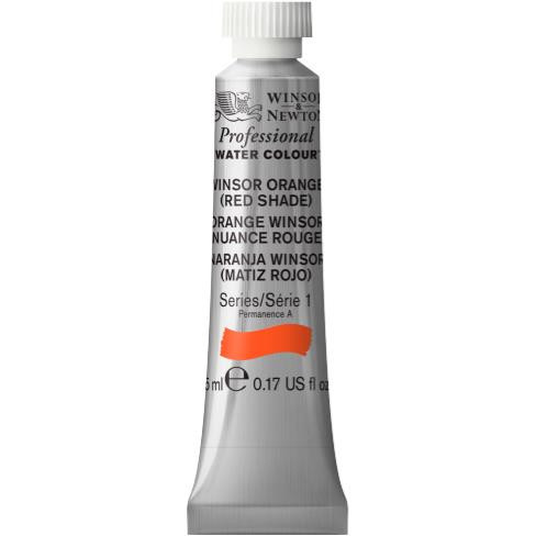 372580, PWC 5ml tube - Winsor Orange Red Shade