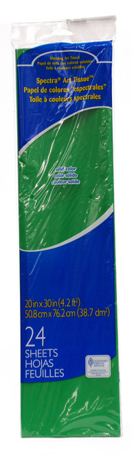 341373, Spectra Art Tissue, Apple Green, 20"x30", 24/sheets