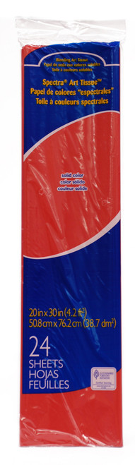 341376, Spectra Art Tissue, Scarlet, 20"x30", 24/sheets