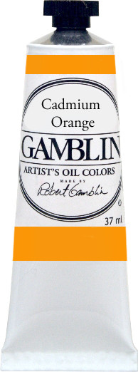 376157, Gamblin Artists Oil, Cadmium Orange, 37ml