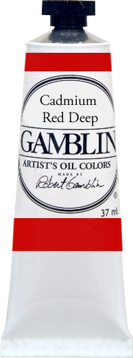 376161, Gamblin Artists Oil, Cadmium Red Deep, 37ml