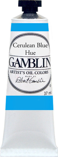 376167, Gamblin Artists Oil, Cerulean Blue Hue, 37ml