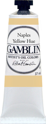 376185, Gamblin Artists Oil, Naples Yellow Hue, 37ml