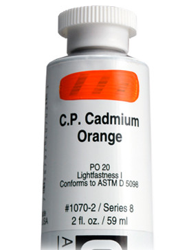 378009, 1070-2 HB C.P. Cadmium Orange, 2 oz tube