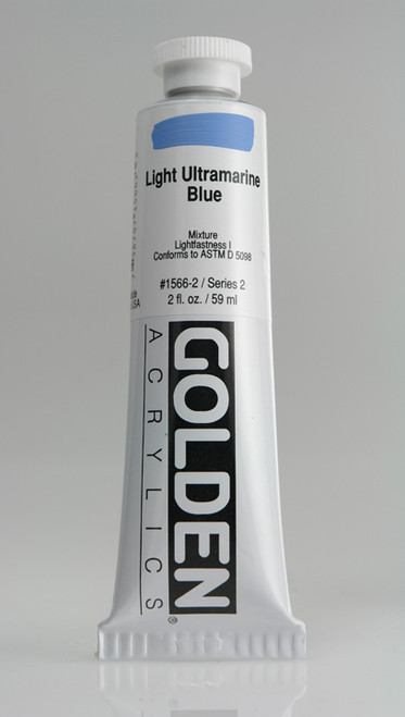 378086, 1566-2 HB Light Ultramarine Blue, 2 oz tube