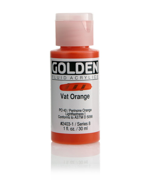 378848, 2403-1 Fl. Vat Orange, 1 oz cylinder