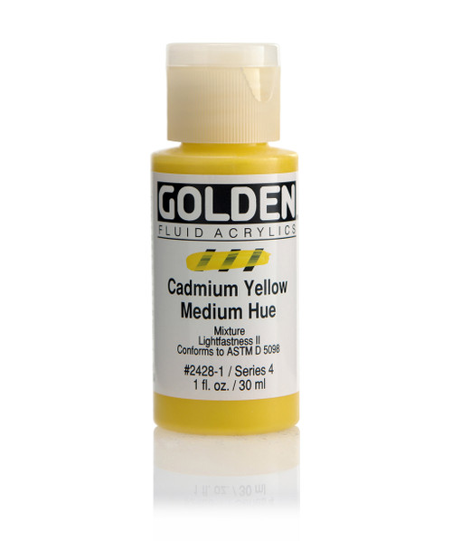 378857, 2428-1 Fl. Cadmium Yellow Medium Hue, 1 oz cylinder