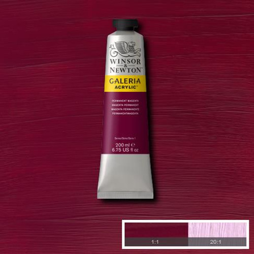 373335, Winsor & Newton Galeria, Permanent Magenta, 200ml.