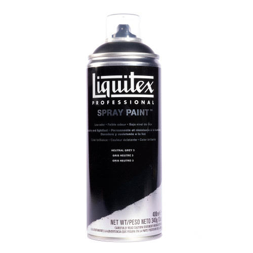 371562, Liquitex Professional Spray Paint,  400 ml,  Neutral grey 3