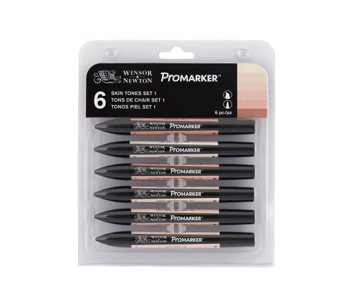 438553, WN PROMARKER 6 SET SKIN TONES