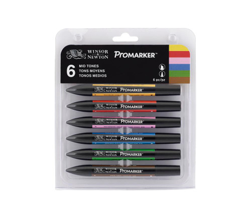438554, WN PROMARKER 6 SET MID TONES