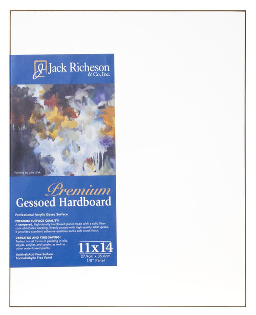 364810, WHITE  1/8" GESSO HARDBOARD PANEL, 11"x 14"              each