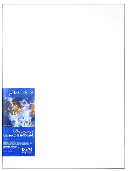 364816, WHITE  1/8" GESSO HARDBOARD PANEL, 18"x 24"              each