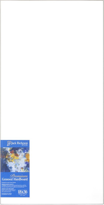364817, WHITE  1/8" GESSO HARDBOARD PANEL, 18"x 36"              each