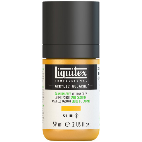 382743, Liquitex Acrylic Gouache, Cadmium-Free Yellow Deep, 2oz.