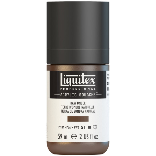 382774, Liquitex Acrylic Gouache, Raw Umber, 2oz.