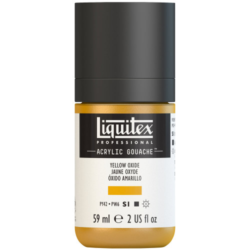 382784, Liquitex Acrylic Gouache, Yellow Oxide, 2oz.