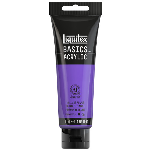 377160, Liquitex Basics,Brilliant Purple, 4oz.