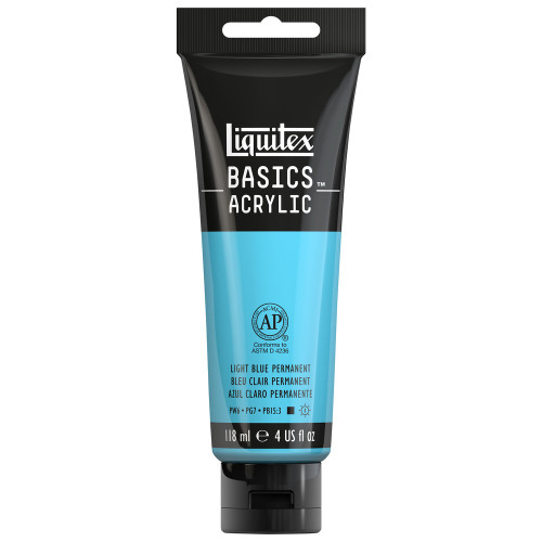 377179, Liquitex Basics, Light Blue Permanent, 4oz.