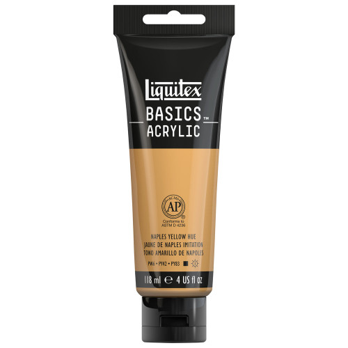 377185, Liquitex Basics, Naples Yellow Hue, 4oz.