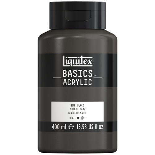 377219, Liquitex Basics, Mars Black, 13.53oz
