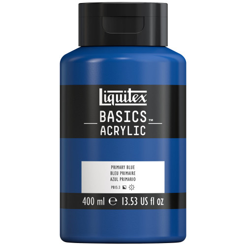 377220, Liquitex Basics, Primary Blue, 13.53oz