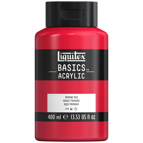 377221, Liquitex Basics, Primary Red, 13.53oz
