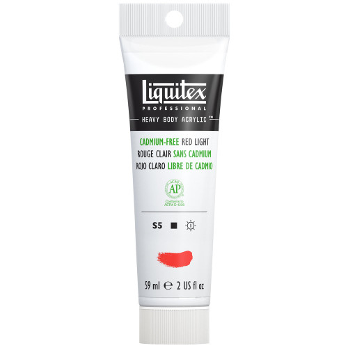 372094, Liquitex Heavy Body, Cadmium-Free Red Light, 2oz.