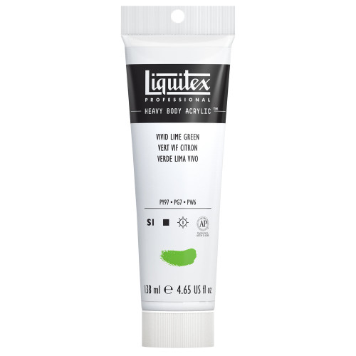 382569, Liquitex Heavy Body, Vivid Lime Green, 4.65oz.