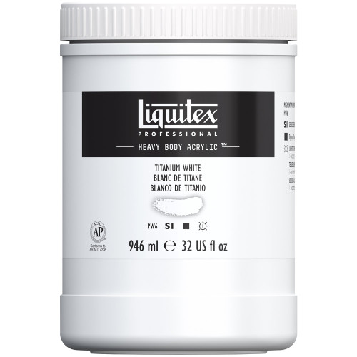382627, Liquitex Heavy Body, Titanium White, 32oz