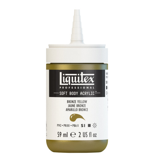 382405, Liquitex Soft Body, Bronze Yellow, 2oz