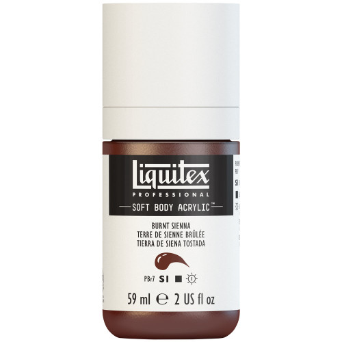 382406, Liquitex Soft Body, Burnt Sienna, 2oz