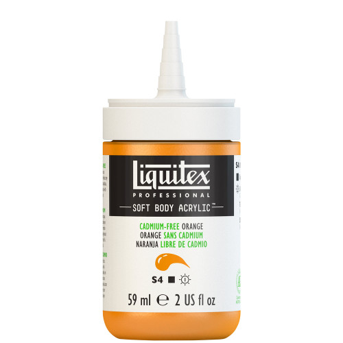 382408, Liquitex Soft Body, Cadmium-Free Orange, 2oz