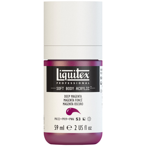 382423, Liquitex Soft Body, Deep Magenta, 2oz