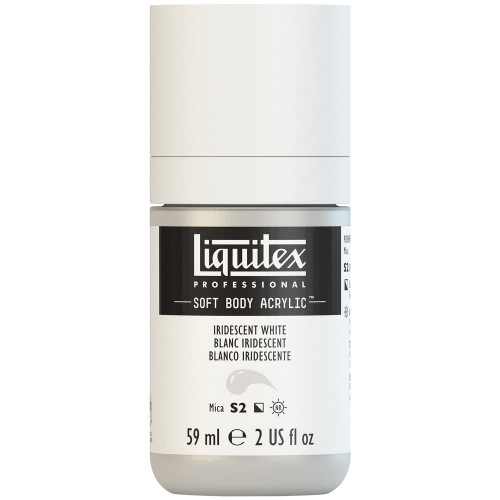 382444, Liquitex Soft Body, Iridescent White, 2oz