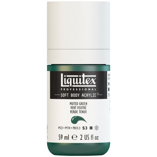 382452, Liquitex Soft Body, Muted Green, 2oz