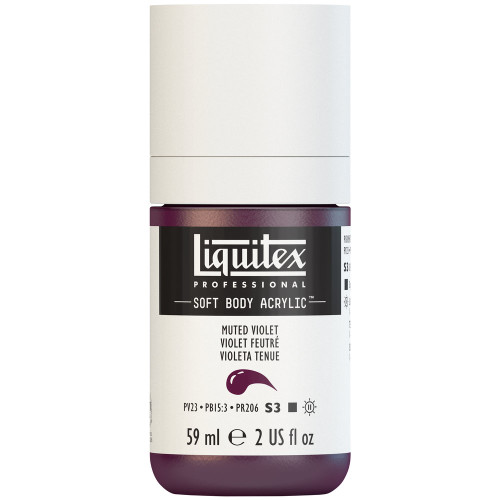 382456, Liquitex Soft Body, Muted Violet, 2oz