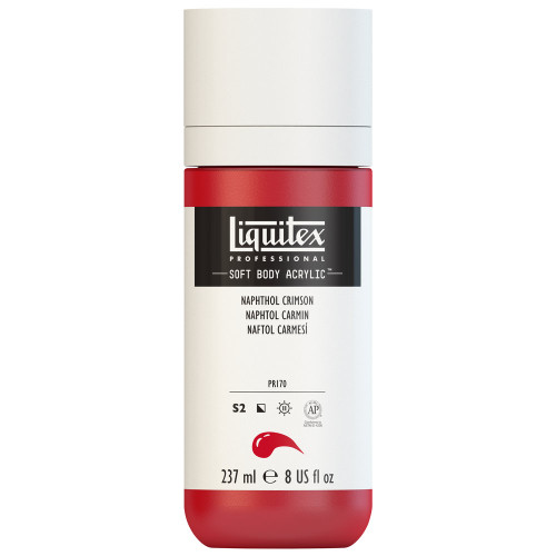 382536, Liquitex Soft Body, Naphthol Crimson,  8oz