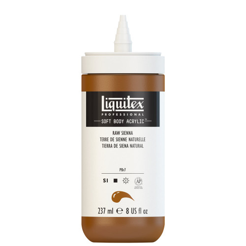 382539, Liquitex Soft Body, Raw Sienna,  8oz