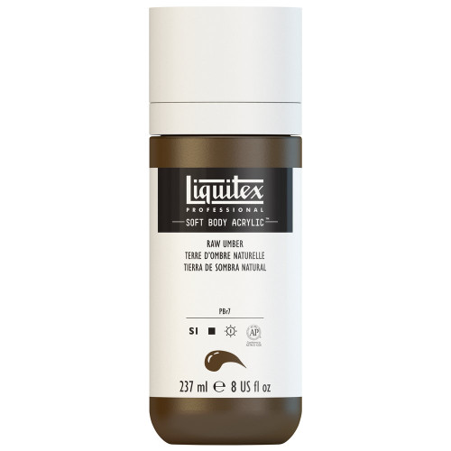 382540, Liquitex Soft Body, Raw Umber,  8oz